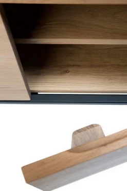 Anrichte Ligna Eiche schwarz B 220 cm