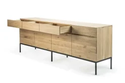 Anrichte Ligna Eiche schwarz B 220 cm