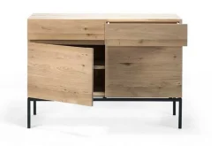 Anrichte Ligna Eiche schwarz B 110 cm