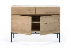 Anrichte Ligna Eiche schwarz B 110 cm