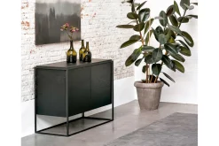 Anrichte Monolith Eiche schwarz B 110 cm