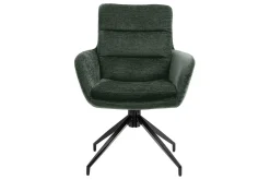 Armlehnenstuhl Cole Stoff dunkelgrün