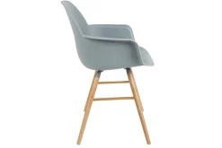 Armlehnstuhl Albert Kunststoff hellgrau