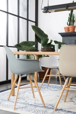 Armlehnstuhl Albert Kunststoff hellgrau