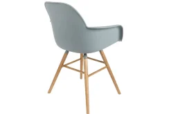 Armlehnstuhl Albert Kunststoff hellgrau