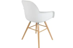 Armlehnstuhl Albert Kunststoff weiss