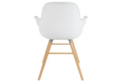 Armlehnstuhl Albert Kunststoff weiss