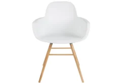 Armlehnstuhl Albert Kunststoff weiss