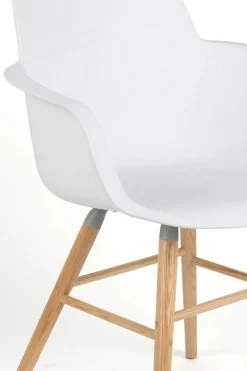 Armlehnstuhl Albert Kunststoff weiss