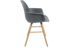 Armlehnstuhl Albert Kunststoff dunkelgrau