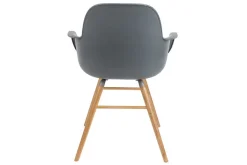 Armlehnstuhl Albert Kunststoff dunkelgrau