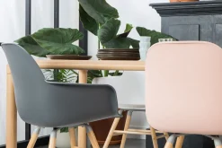 Armlehnstuhl Albert Kunststoff dunkelgrau