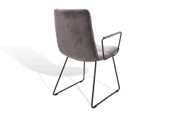 Armlehnstuhl Arva Light Cord grau