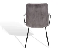 Armlehnstuhl Arva Light Cord grau