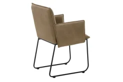 Armlehnstuhl Benny Stoff braun