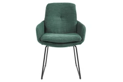 Armlehnstuhl Bilbao Cord grün