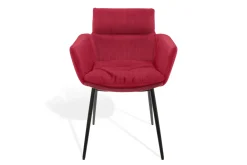 Armlehnstuhl Faye Cord pink