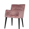 Armlehnstuhl Jacelyn Stoff altrosa