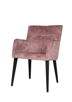 Armlehnstuhl Jacelyn Stoff altrosa