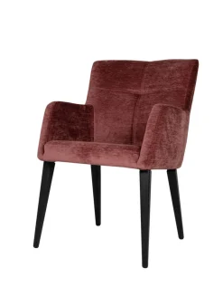 Armlehnstuhl Jacelyn Stoff rot