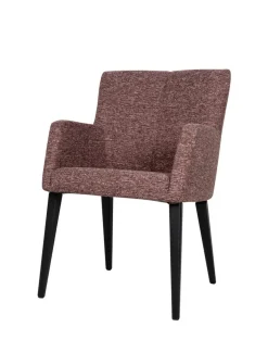 Armlehnstuhl Jacelyn Stoff rot meliert