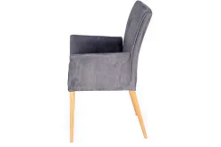 Armlehnstuhl Jacky Leder anthrazit