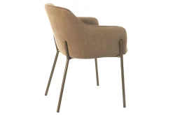 Armlehnstuhl Luise Samt champagner