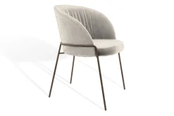 Armlehnstuhl Lunar Light Bouclé natur