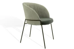 Armlehnstuhl Lunar Light Stoff grün