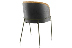 Armlehnstuhl Lunar Pure Stoff gelb