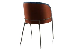 Armlehnstuhl Lunar Stoff blau