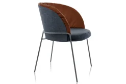 Armlehnstuhl Lunar Stoff blau