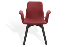 Armlehnstuhl Maverick Leder rot