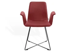 Armlehnstuhl Maverick Leder rot