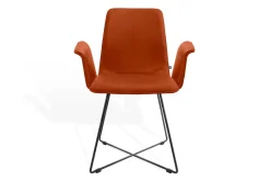 Armlehnstuhl Maverick Stoff orange