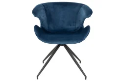 Armlehnstuhl Mia Samt blau