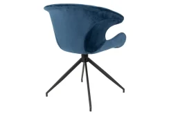Armlehnstuhl Mia Samt blau