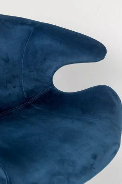 Armlehnstuhl Mia Samt blau