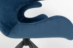 Armlehnstuhl Mia Samt blau