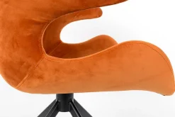 Armlehnstuhl Mia Samt orange