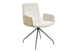 Armlehnstuhl Reso Stoff natur drehbar