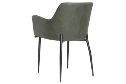 Armlehnstuhl Rombo Lederoptik grün