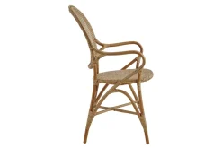Armlehnstuhl Rossi Rattan antikbraun
