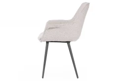 Armlehnstuhl Uma Bouclestoff natur