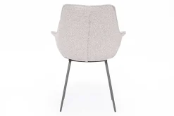 Armlehnstuhl Uma Bouclestoff natur