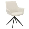 Armlehnstuhl Uma mit Drehfunktion Feincord beige