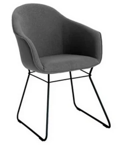 Armlehnstuhl Zia Stoff navy