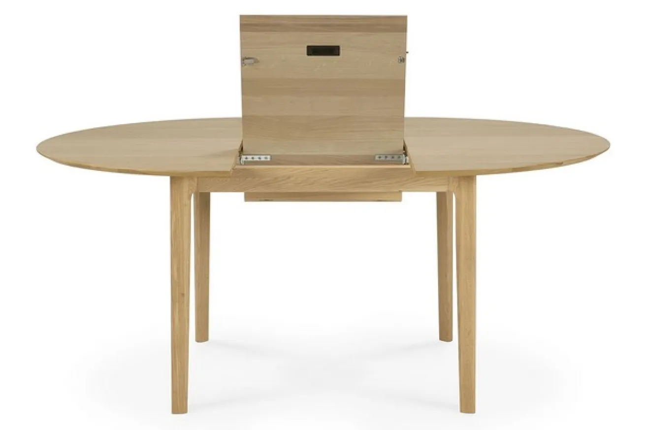 Ausziehtisch Bok Eiche natur D 129 cm