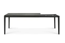 Ausziehtisch Bok Eiche schwarz 140 cm
