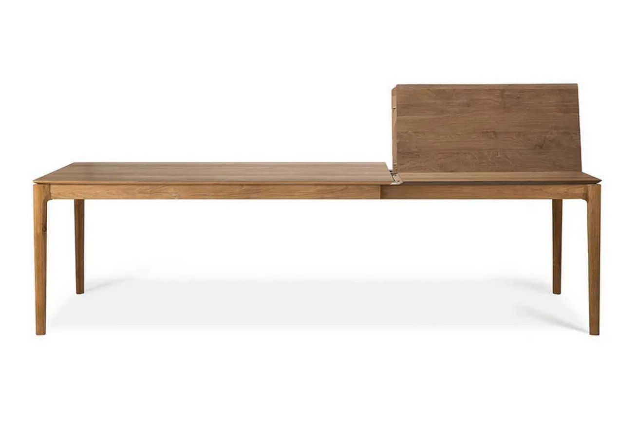 Ausziehtisch Bok Teak massiv B 160 cm